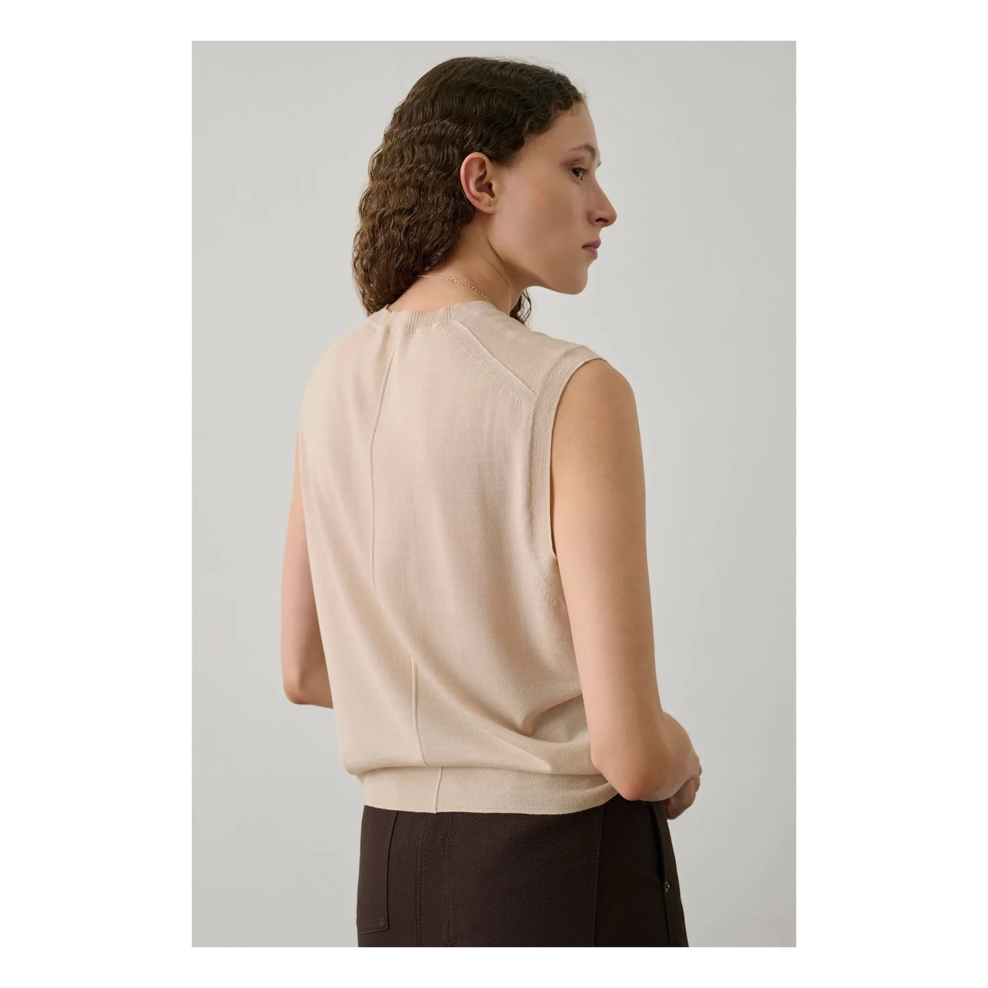 Soeur - Fergie Sleeveless Sweater | Powder pink