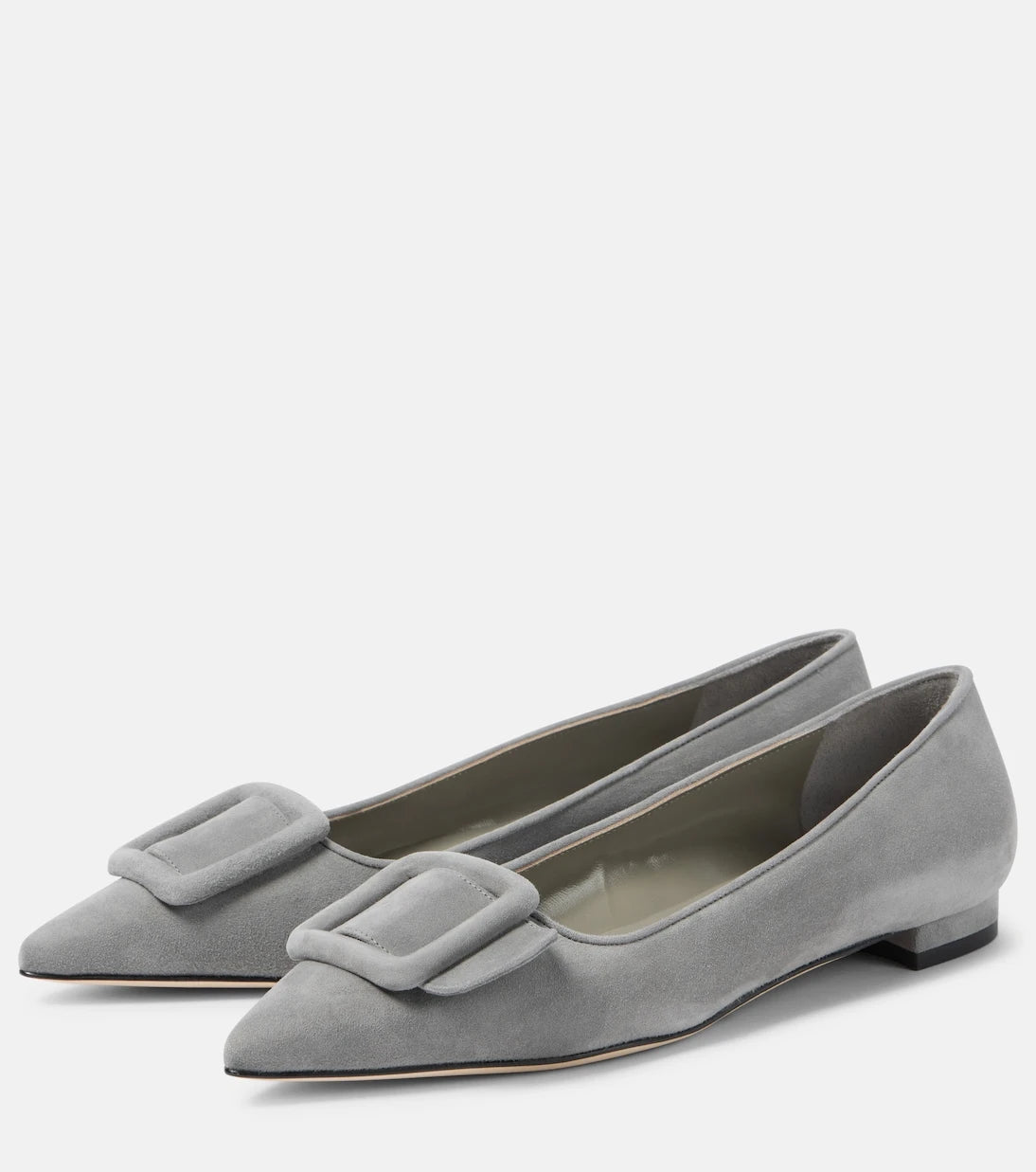 Manolo Blahnik - Maysalepumpflat suede ballet flats