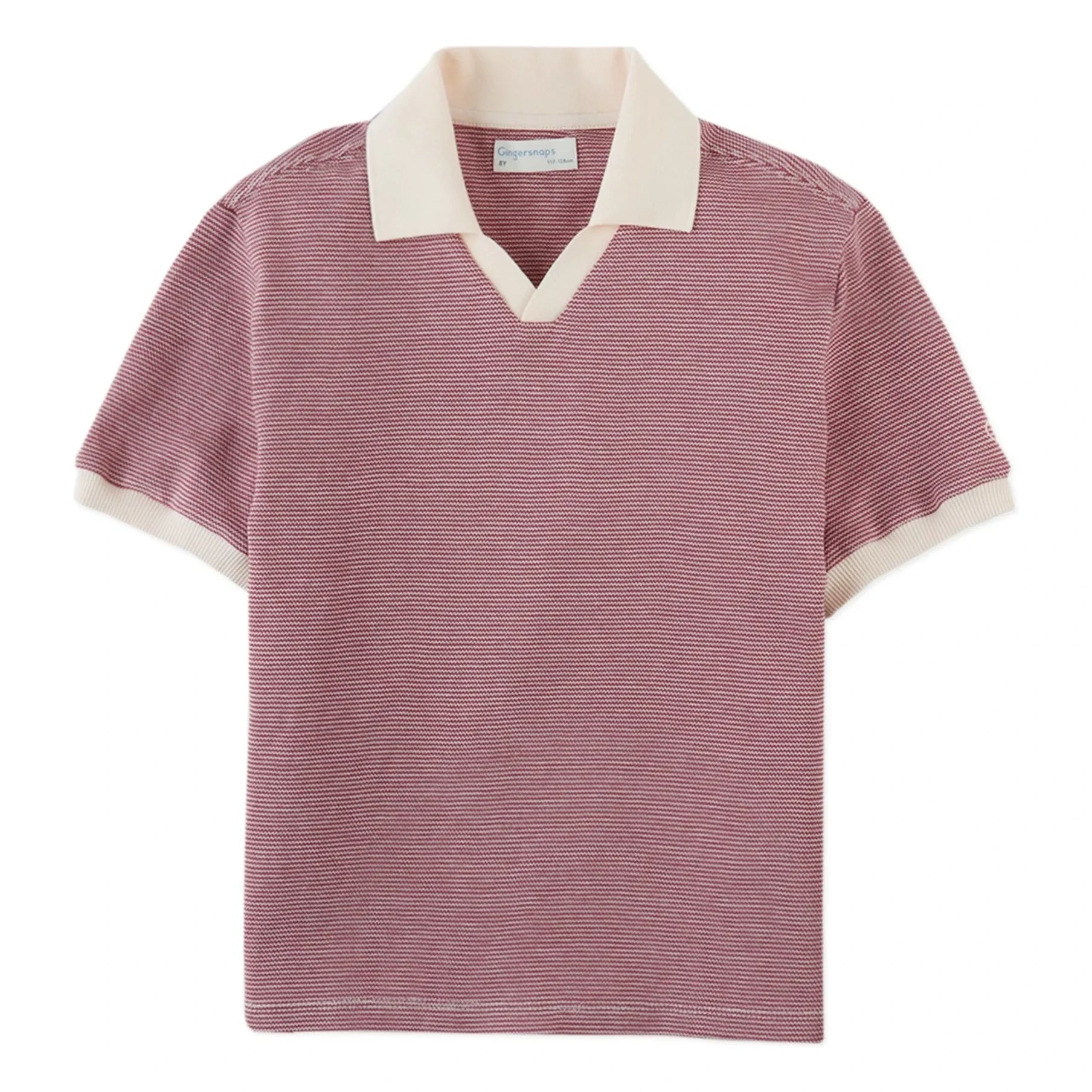 Gingersnaps - Alastor striped polo shirt | Burgundy