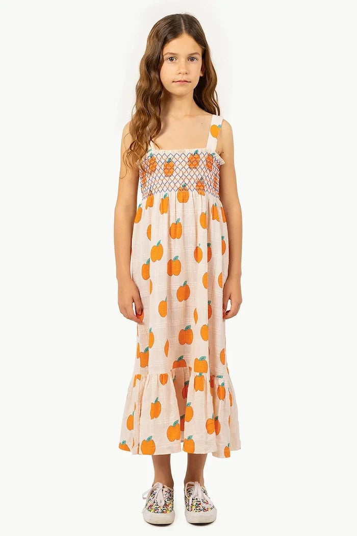 Детска памучна рокля Tinycottons APPLES DRESS