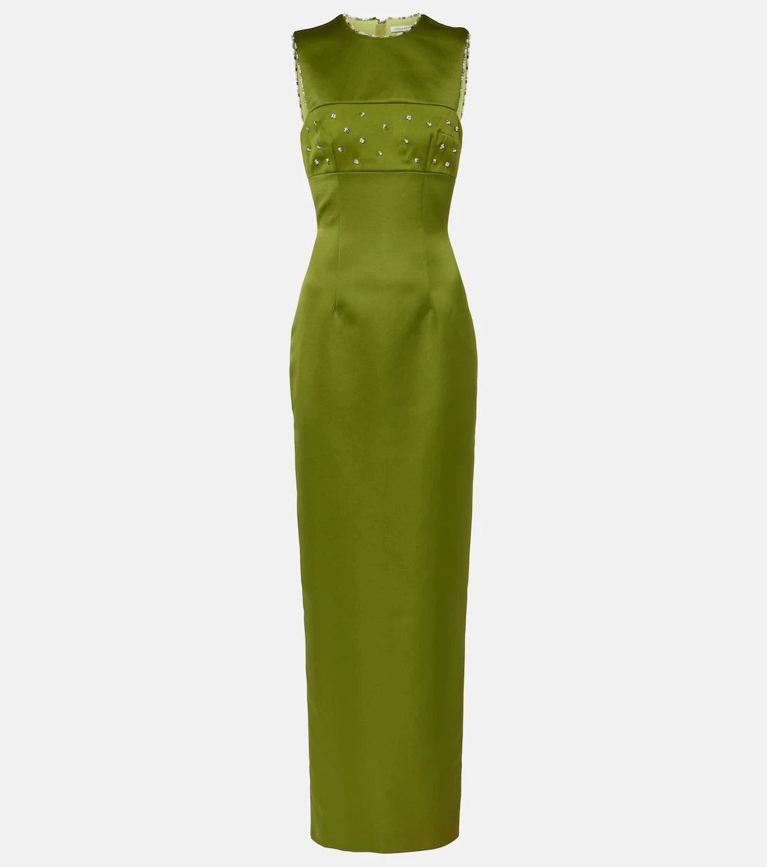 Emilia Wickstead - Amadine embellished satin gown
