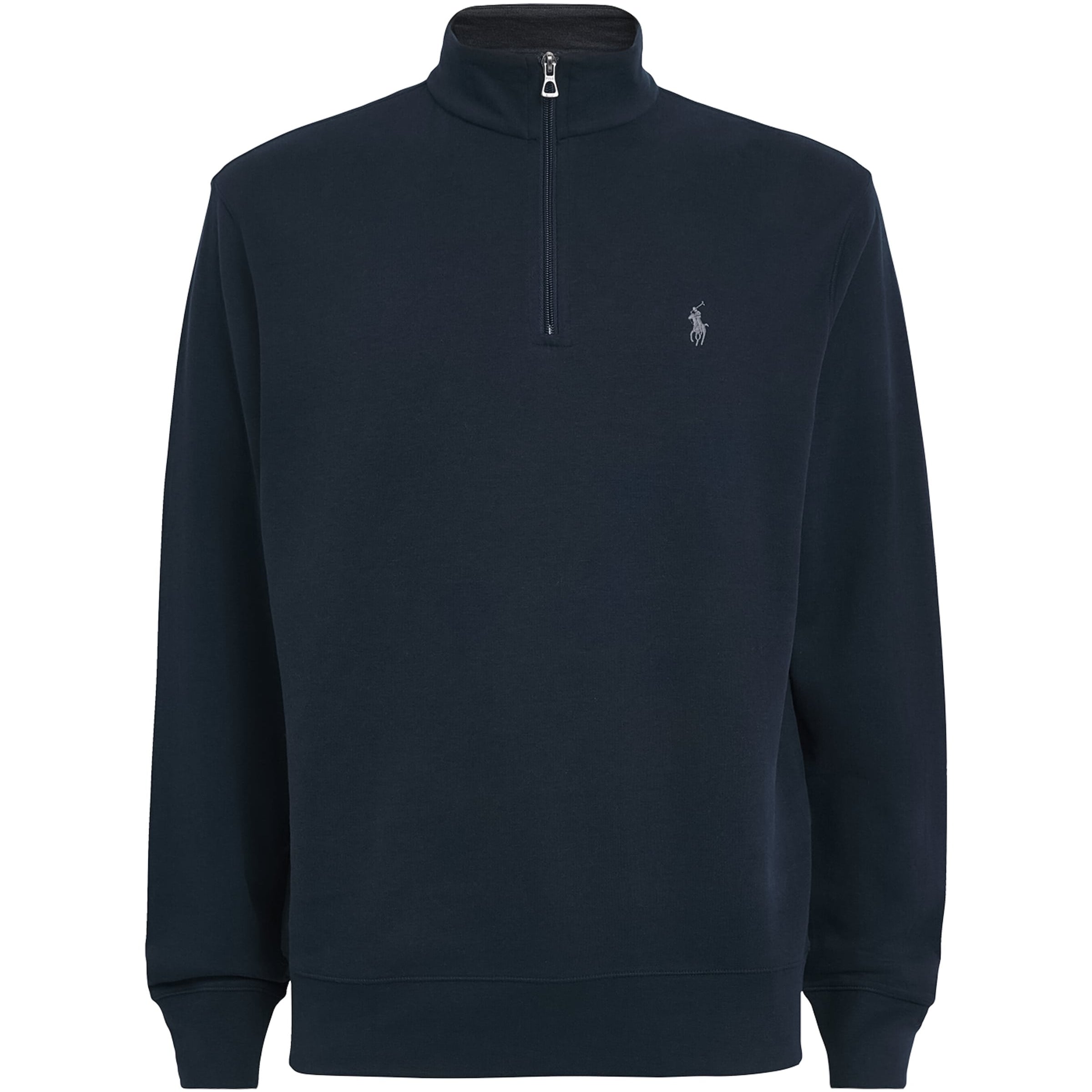 Polo Ralph Lauren Navy Cotton-Blend Quarter-Zip Sweater