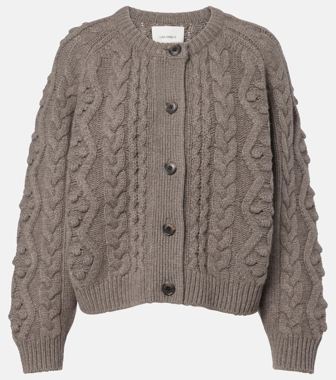 Lisa Yang - Winroe cable-knit cashmere cardigan