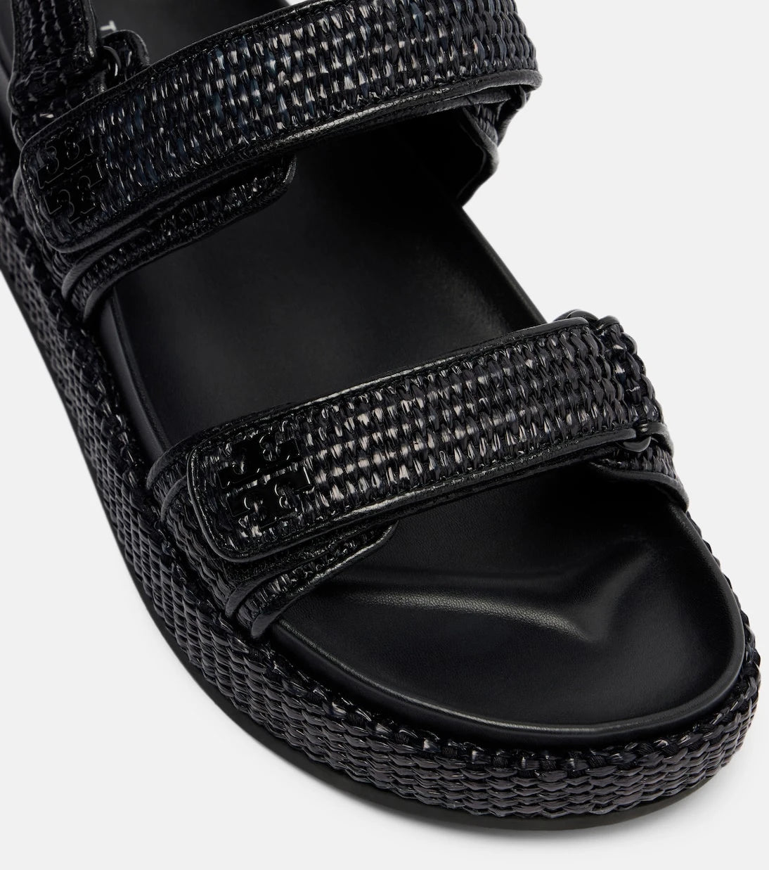 Tory Burch - Raffia and leather sandals