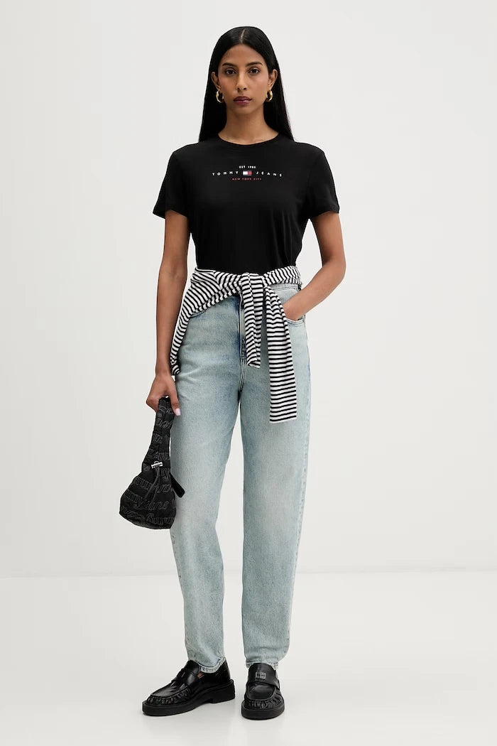 Tommy Jeans тениска дамска с памук