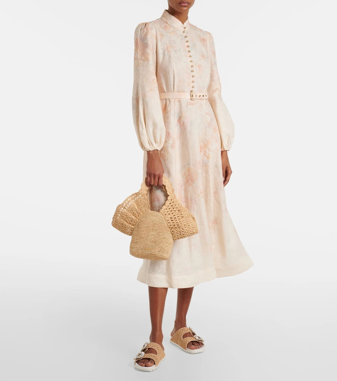 Zimmermann - Raffia bucket bag