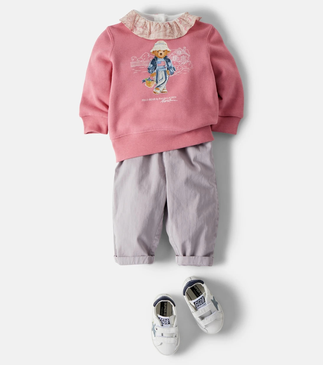 Bonpoint - Baby Luciole cotton twill pants