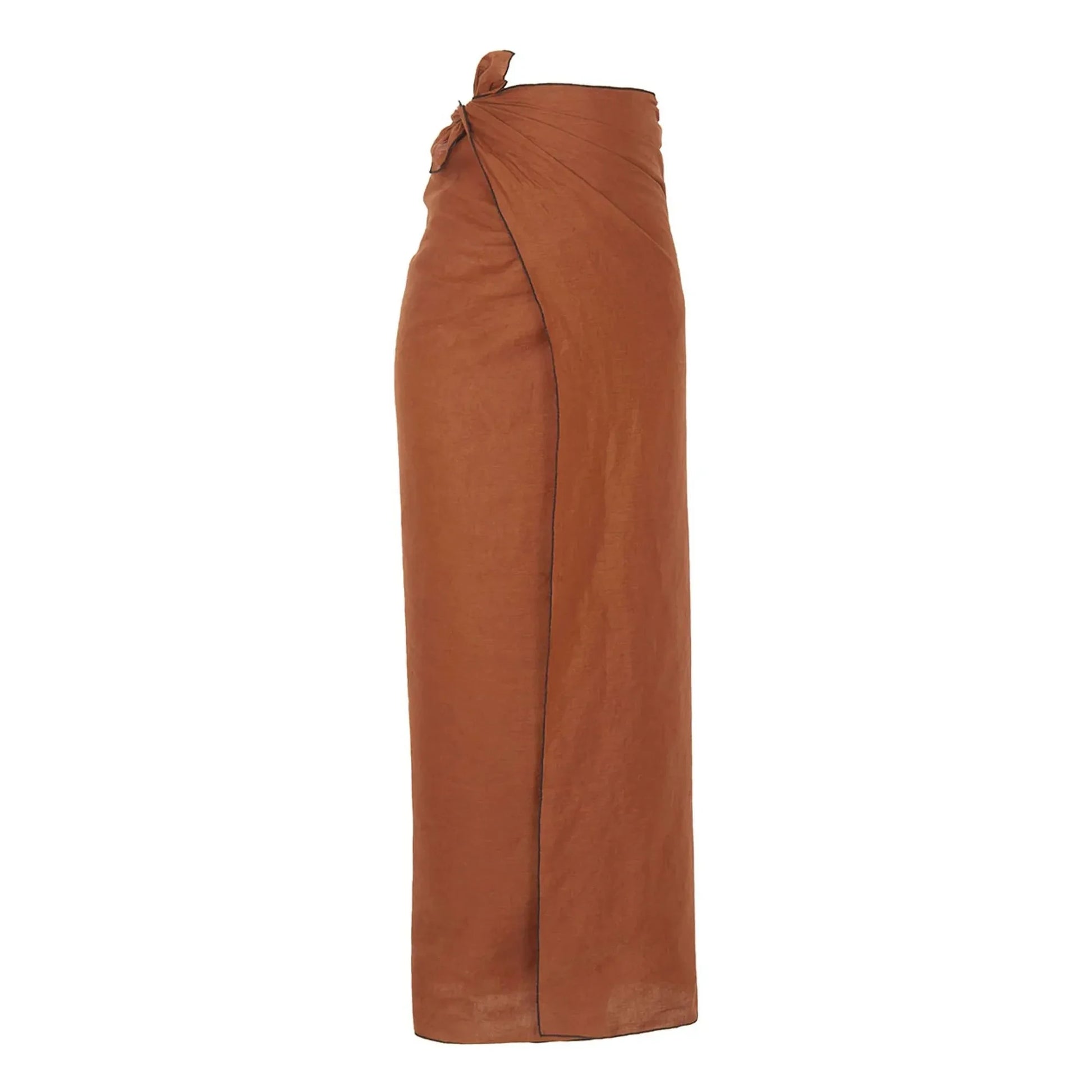 Vanessa Sposi - Linen pareo | Chocolate