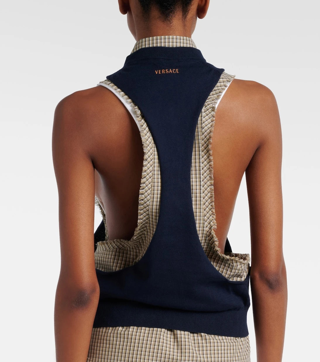 Versace - Knitted cotton top