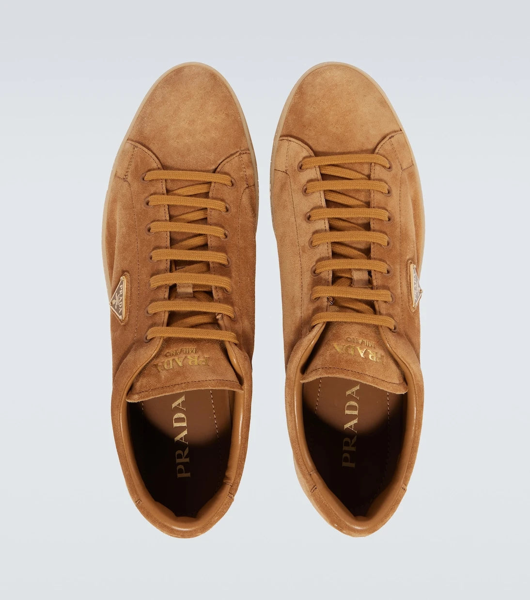 Prada - Logo suede sneakers