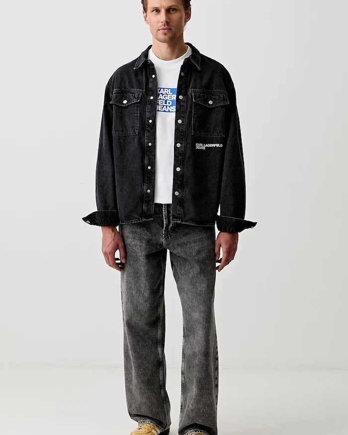 Karl Lagerfeld Jeans erkek pamuklu tişört