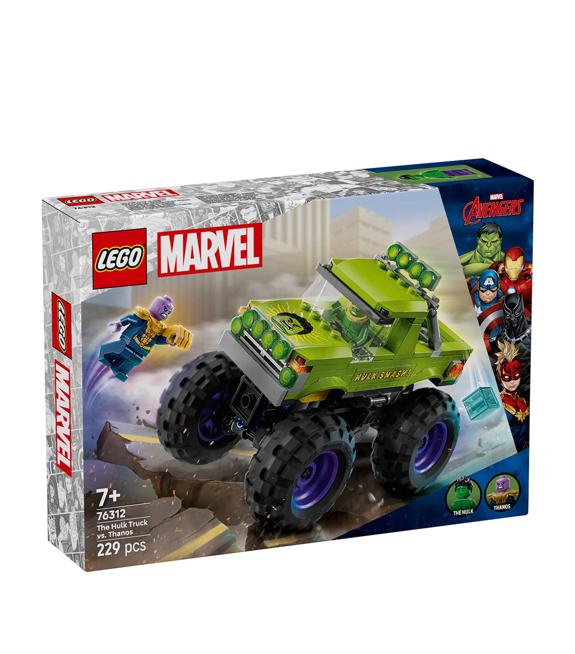 Marvel The Hulk Truck vs. Thanos Set 76312