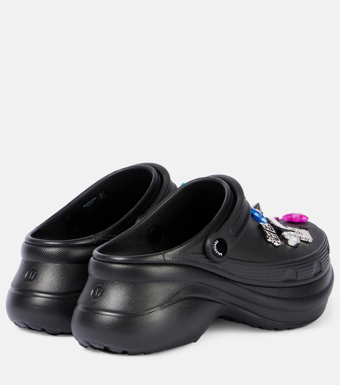 Balenciaga - x Crocs بغال بلاتفورم مزخرفة