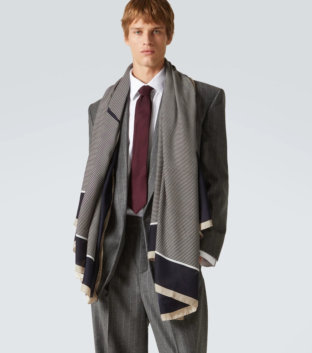 Saint Laurent - Cassandre silk charmeuse scarf