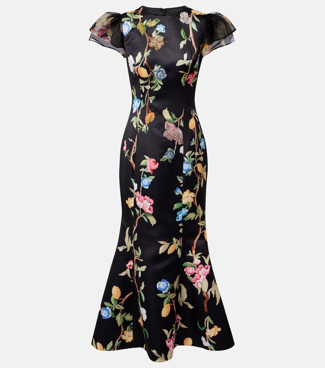 Leo Lin - Sofia embellished floral maxi dress