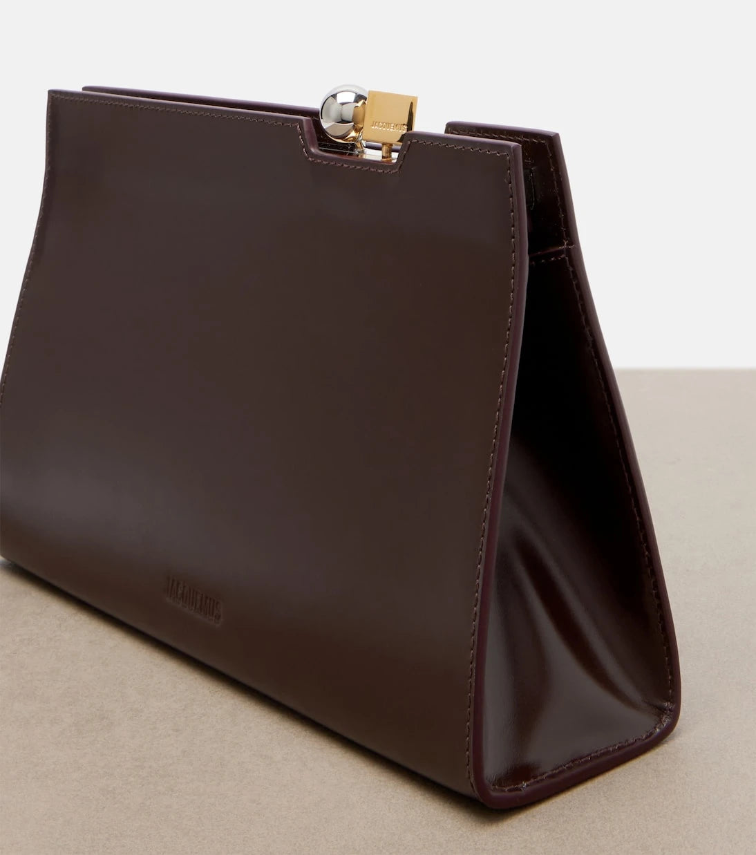 Jacquemus - Salon leather clutch