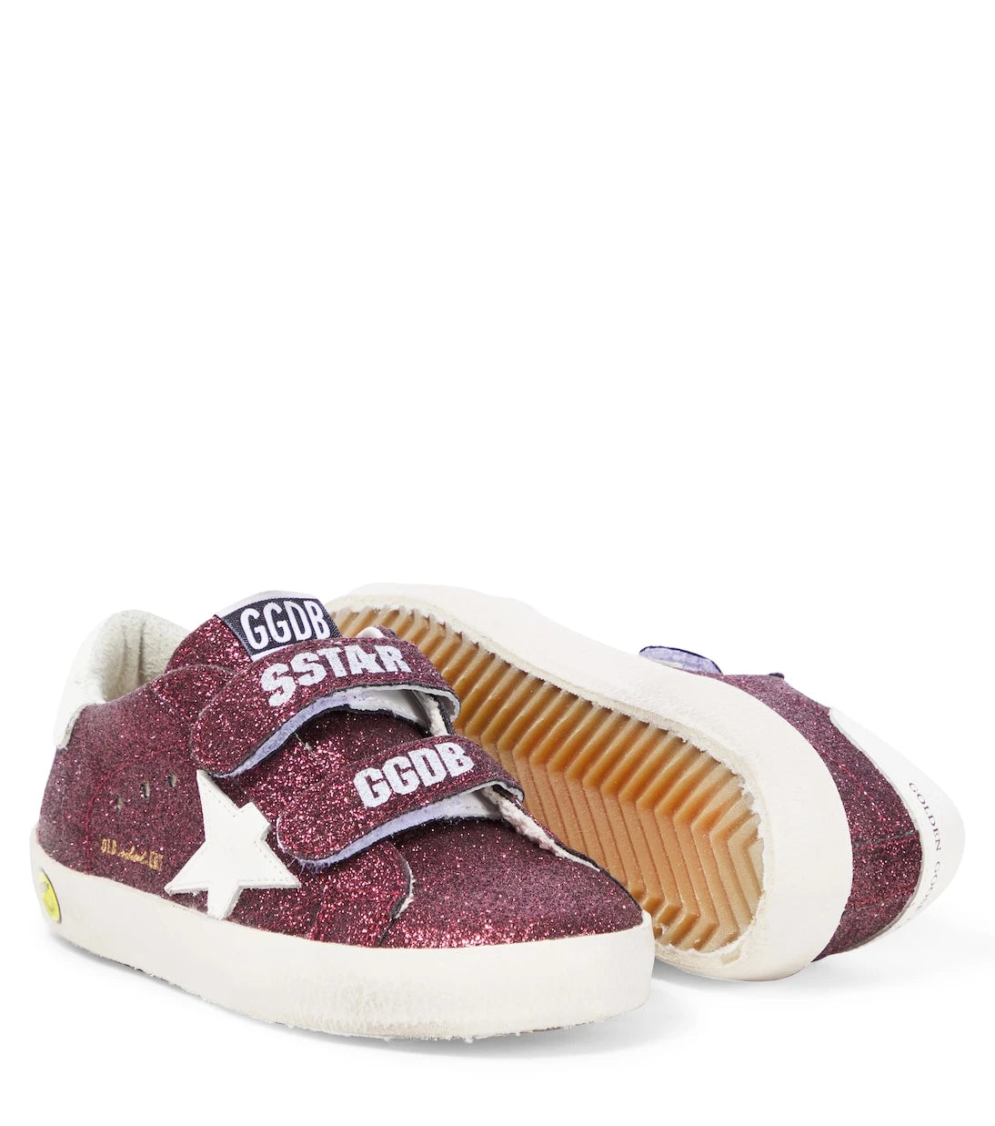 Golden Goose Kids - Old School glitter leather sneakers