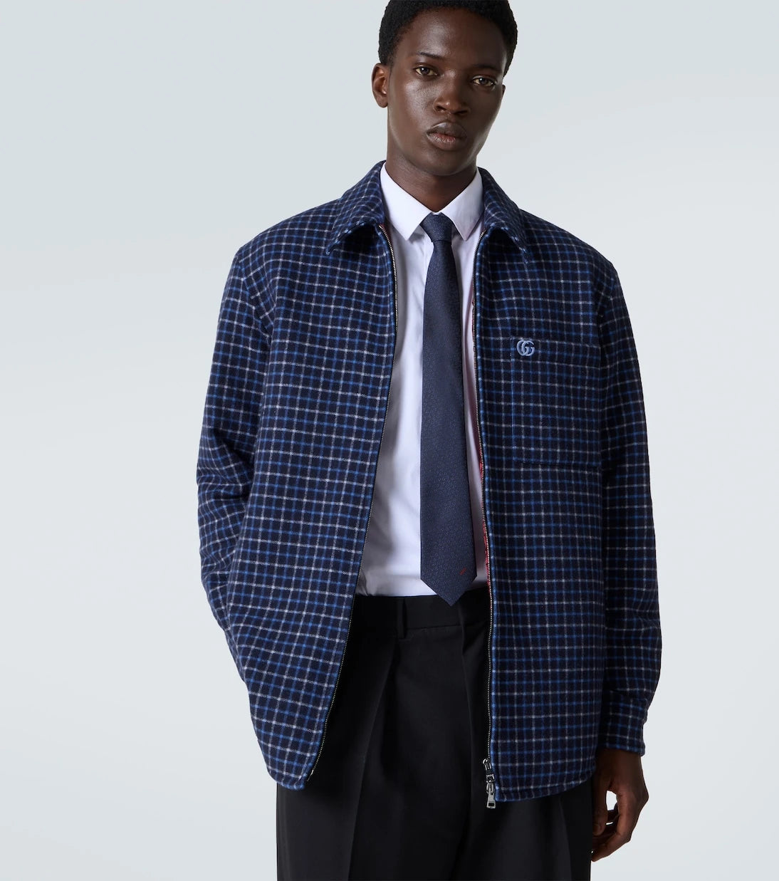 Gucci - Horsebit silk jacquard tie