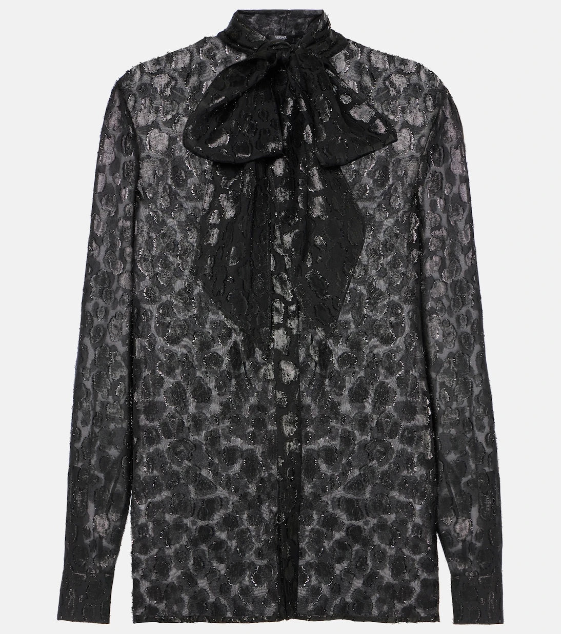 Versace - Jacquard satin blouse