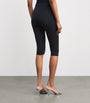 Black Smooth Layers Capri Trousers