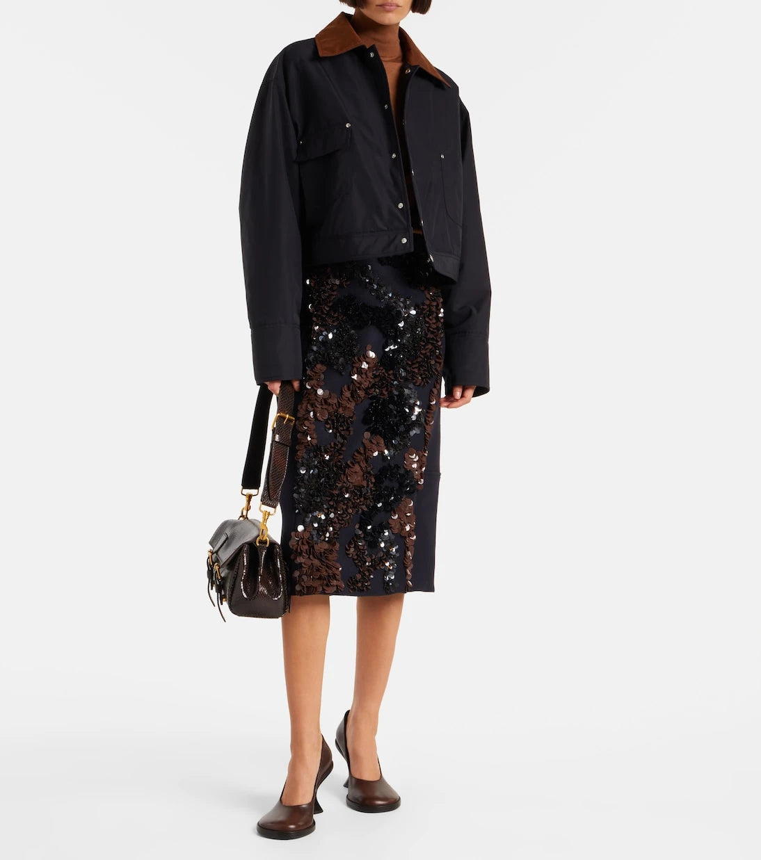 Plan C - Cropped twill jacket