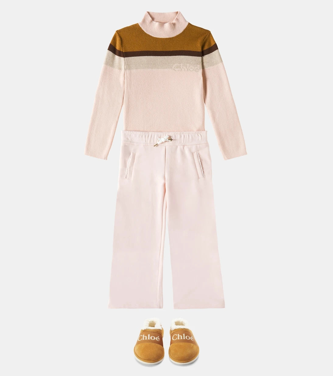 Chloé Kids - بنطال رياضي من القطن الجيرسيه