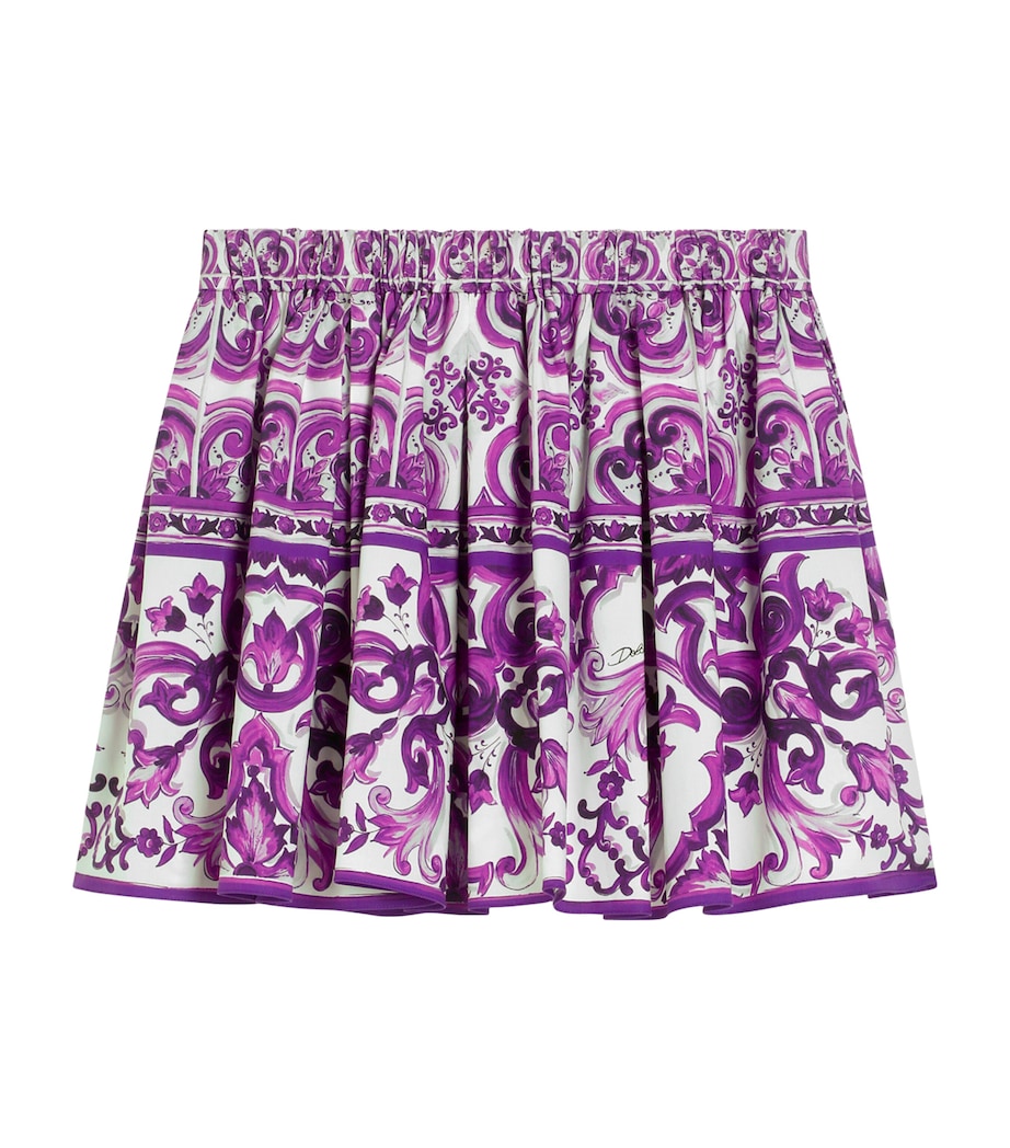 Dolce & Gabbana Kids Cotton Printed Skirt (8-12 Years)