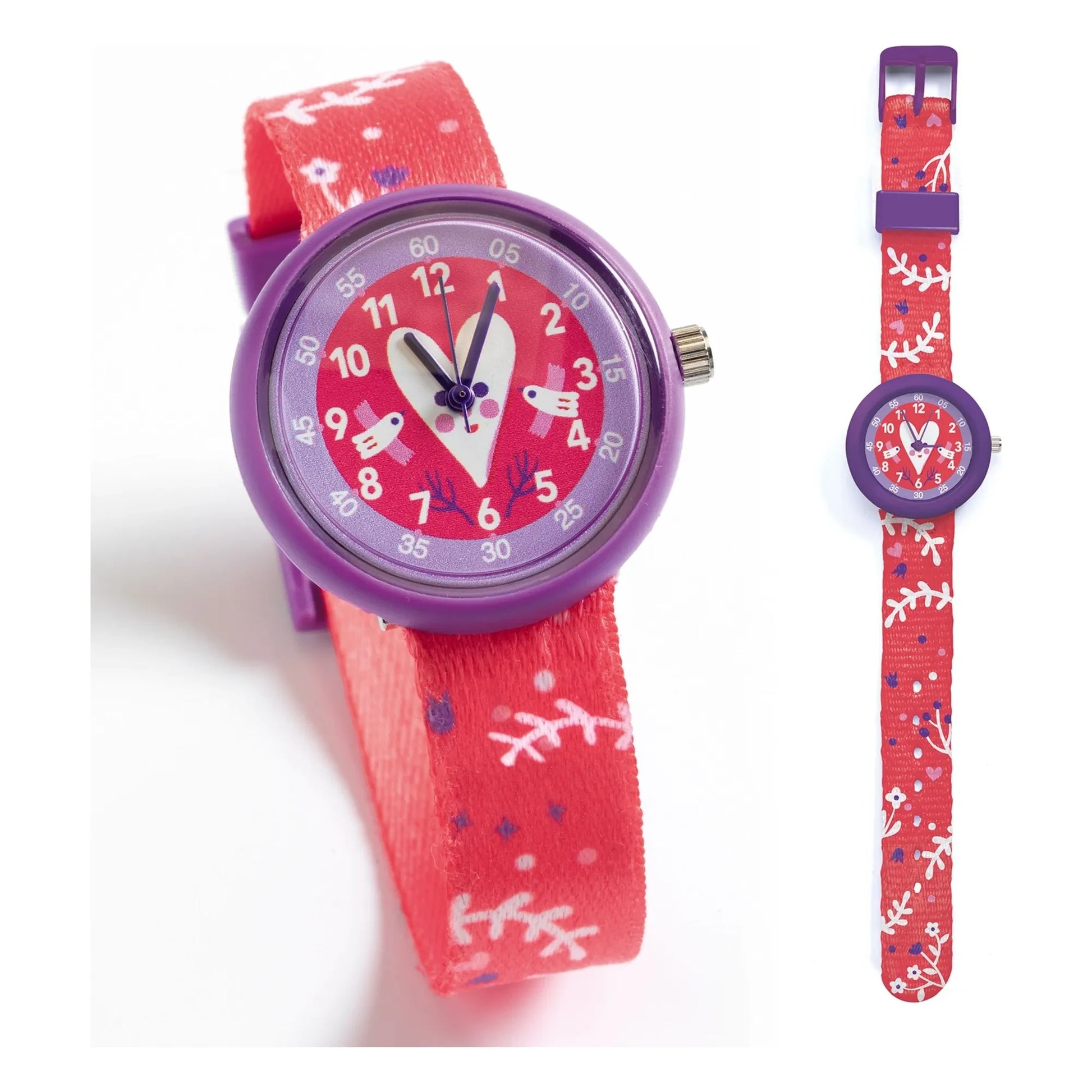 Djeco - TICLOCK - Heart Watch | Red