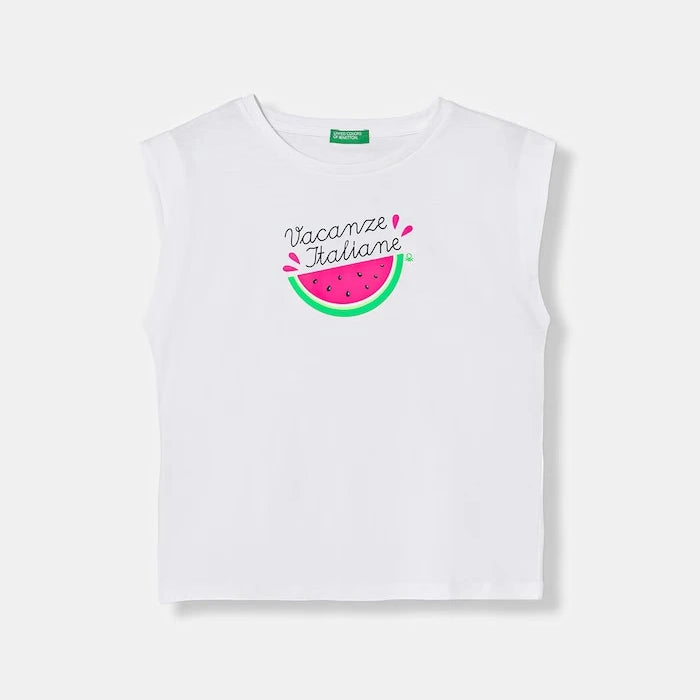 United Colors of Benetton çocuk pamuklu tişört