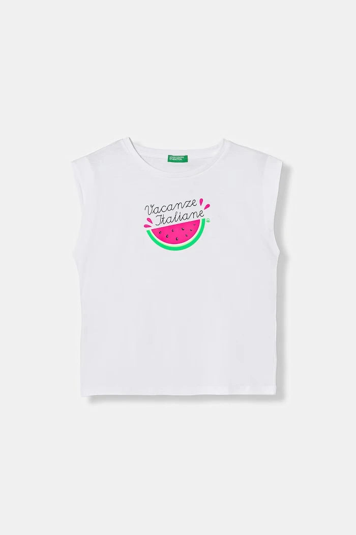 United Colors of Benetton çocuk pamuklu tişört