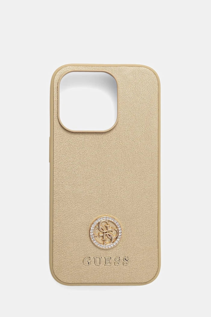 İmitasyon deri Guess telefon kılıfı iPhone 15 Pro