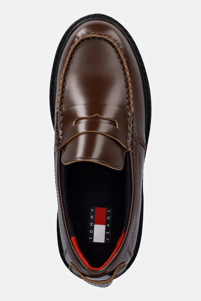 Tommy Jeans Kadın Deri Mokasen ARCHIVE '01 LEATHER LOAFER