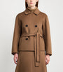 Max Mara Beige Virgin Wool Double-Breasted Coat