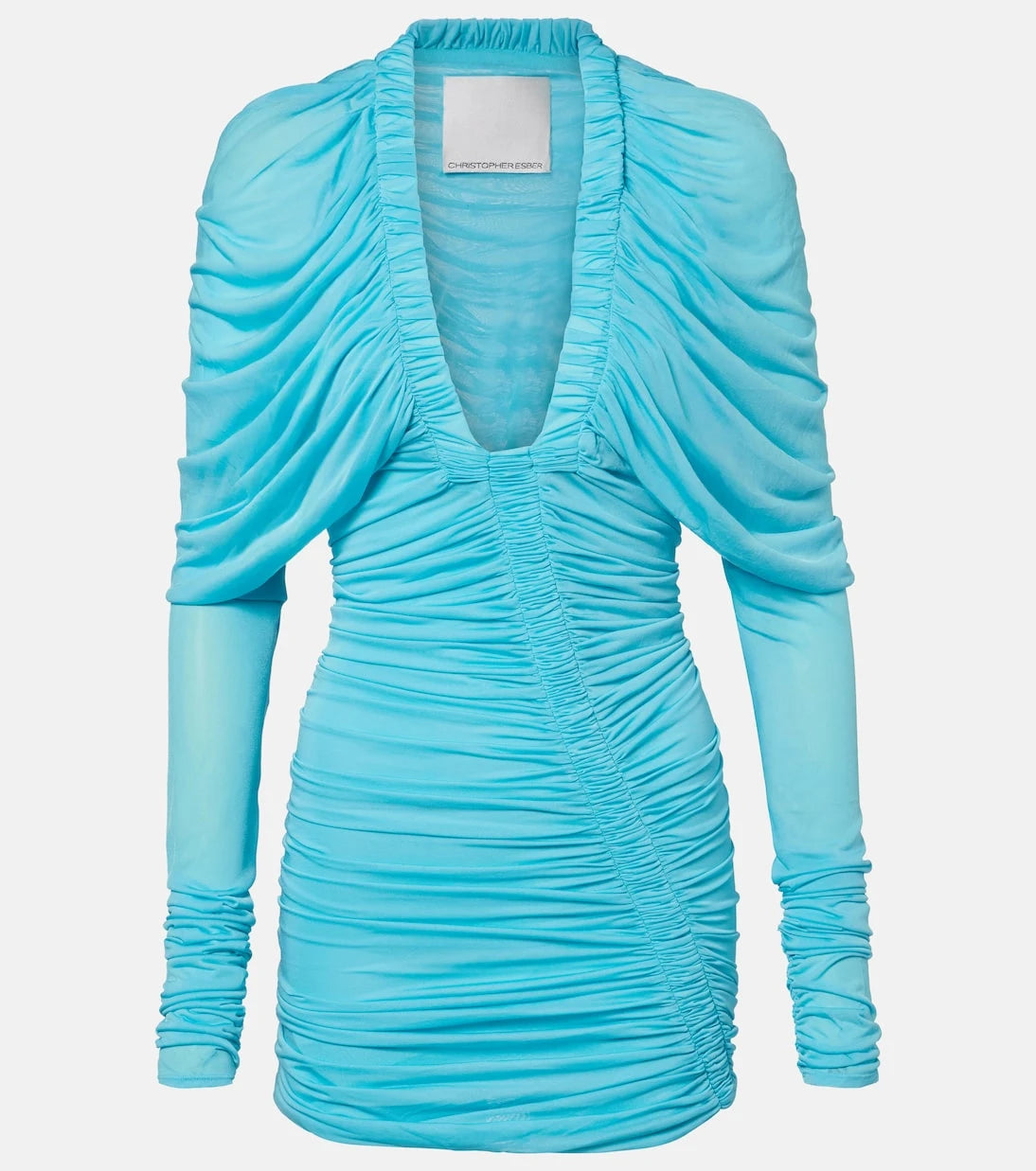 Christopher Esber - Orion ruched sheer minidress