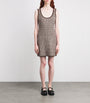 Veronica Beard Brown Slubbed Bassette Mini Dress