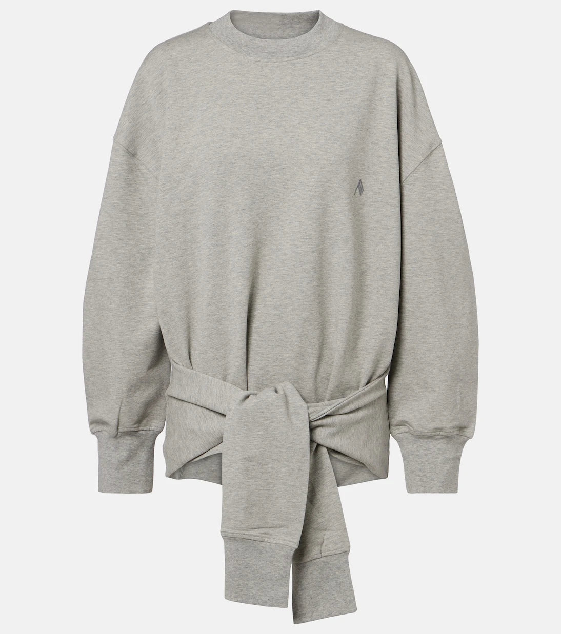 The Attico - Oversized draped cotton-blend sweatshirt