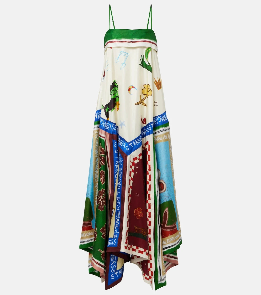 Alémais - x MLAK Tangible Love printed silk midi dress