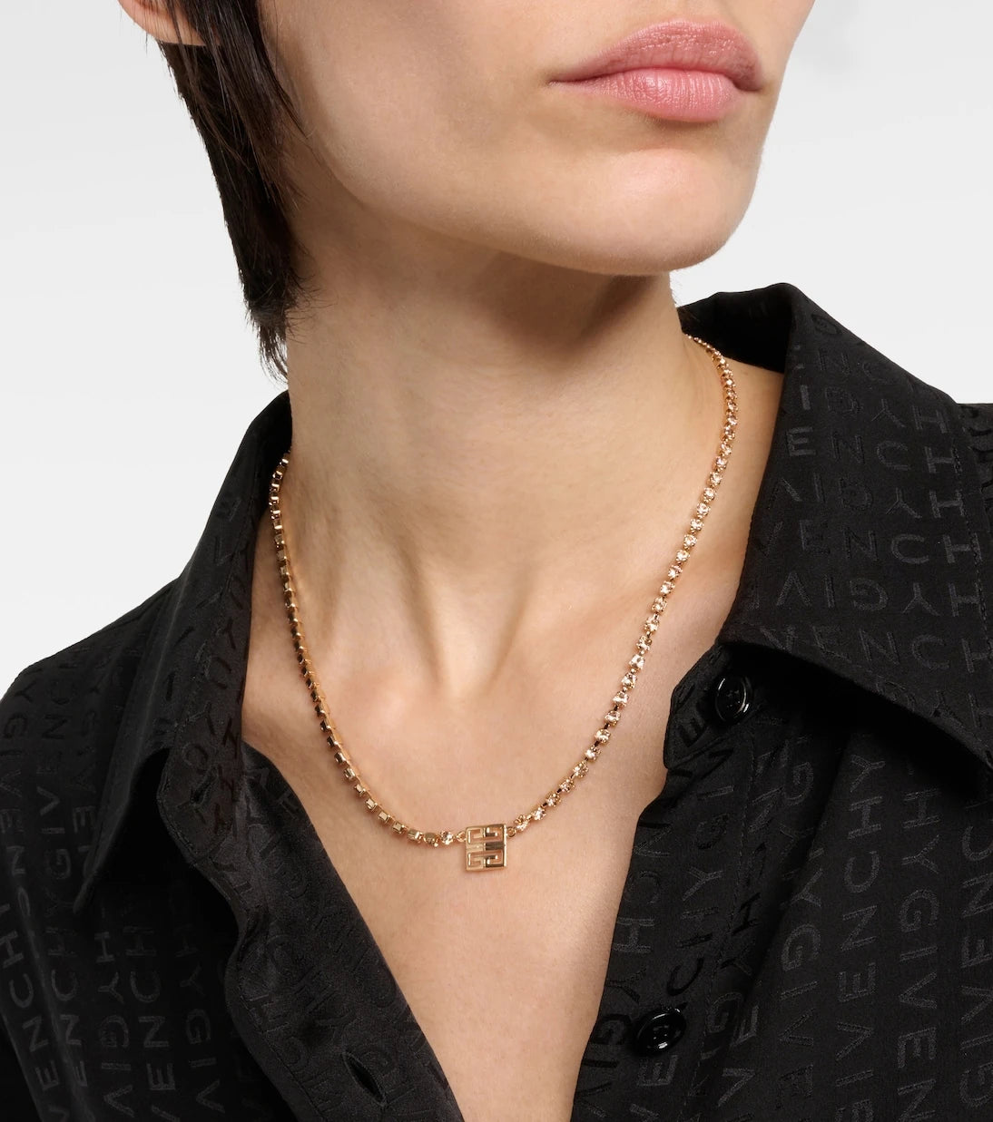 Givenchy - 4G crystal-embellished necklace