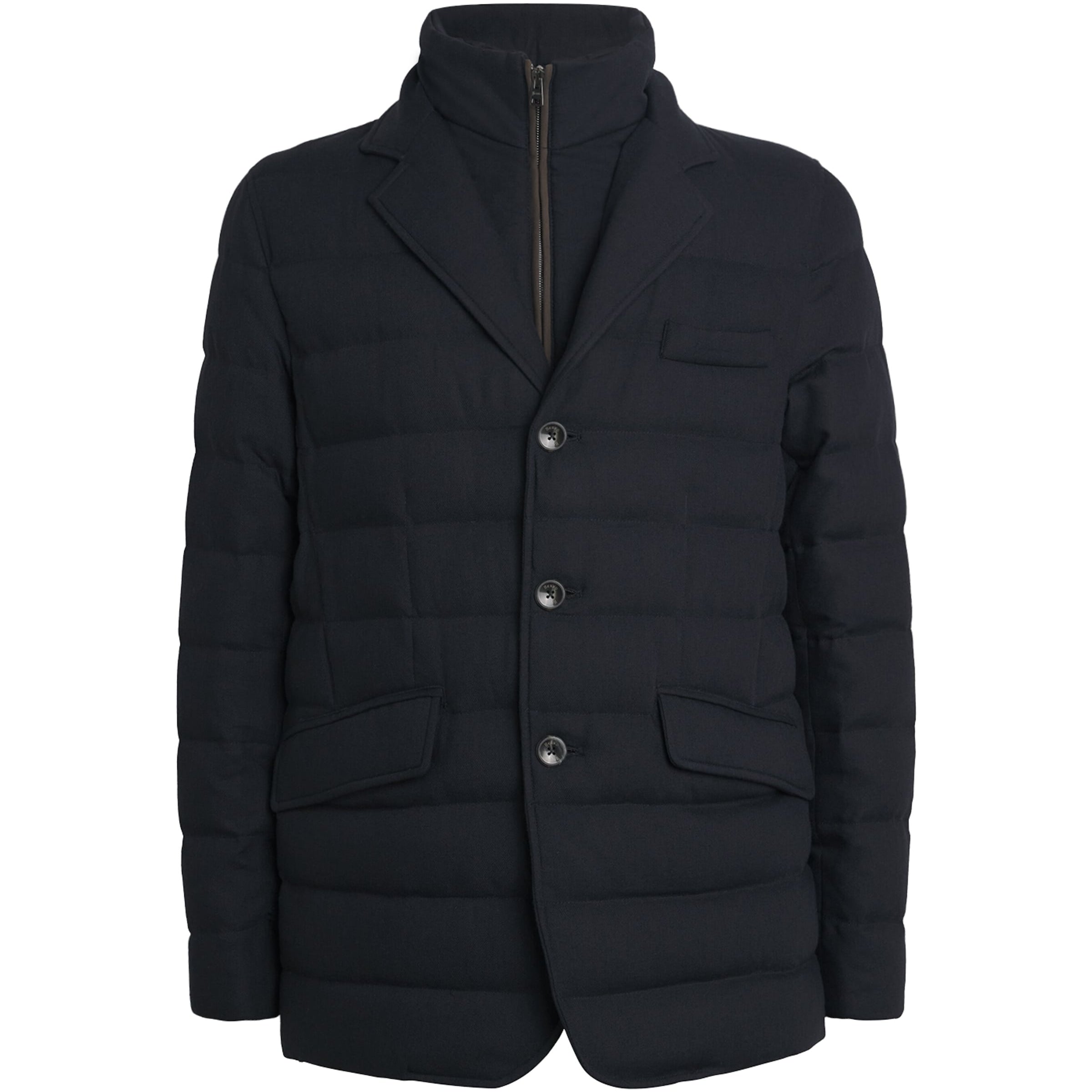 Navy Bib-Detail Norfolk Blazer