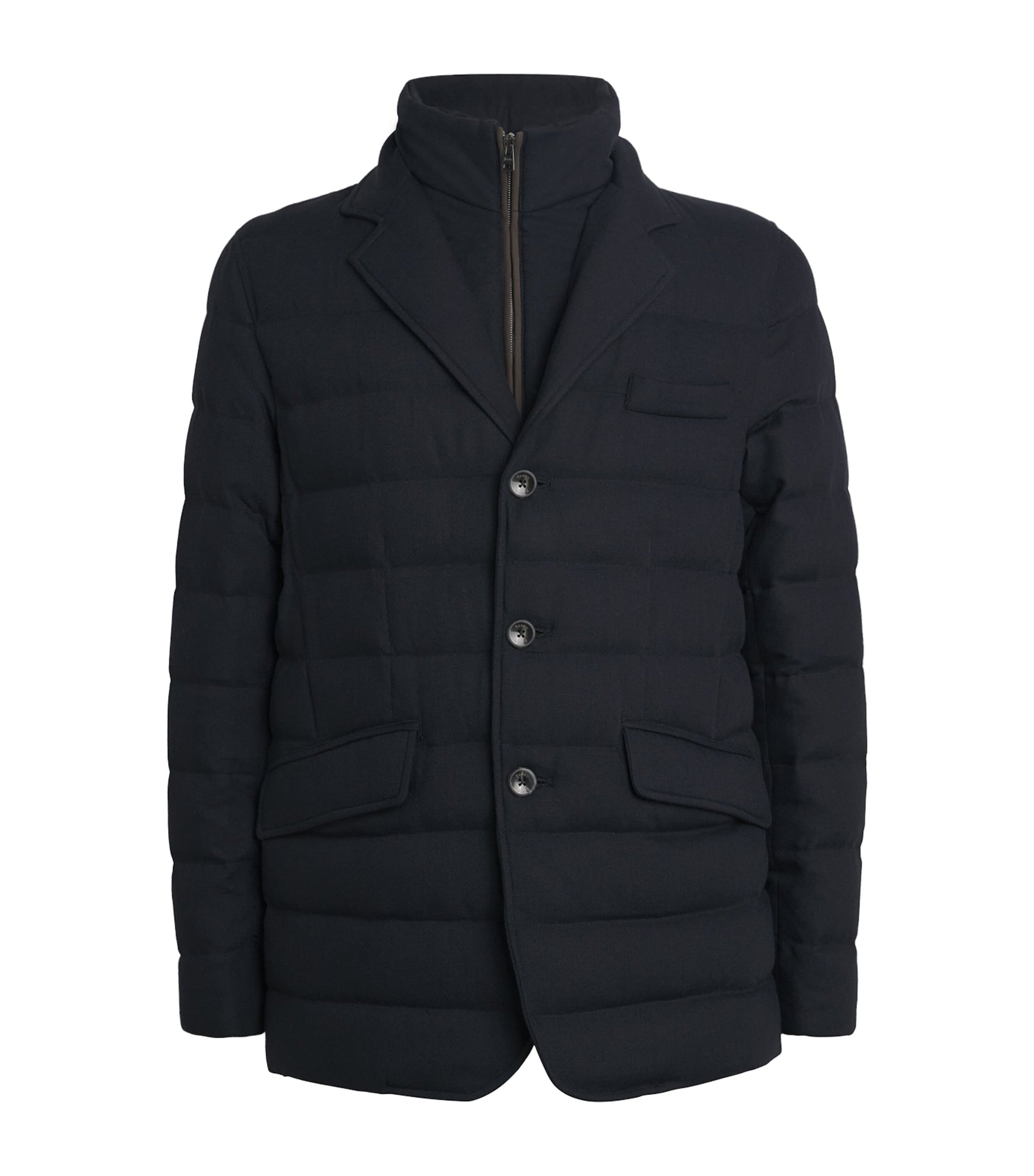 Navy Bib-Detail Norfolk Blazer