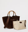 Brown Suede Ralph Tote Bag