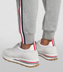 Suede-Trim Technical Tricolour Sneakers