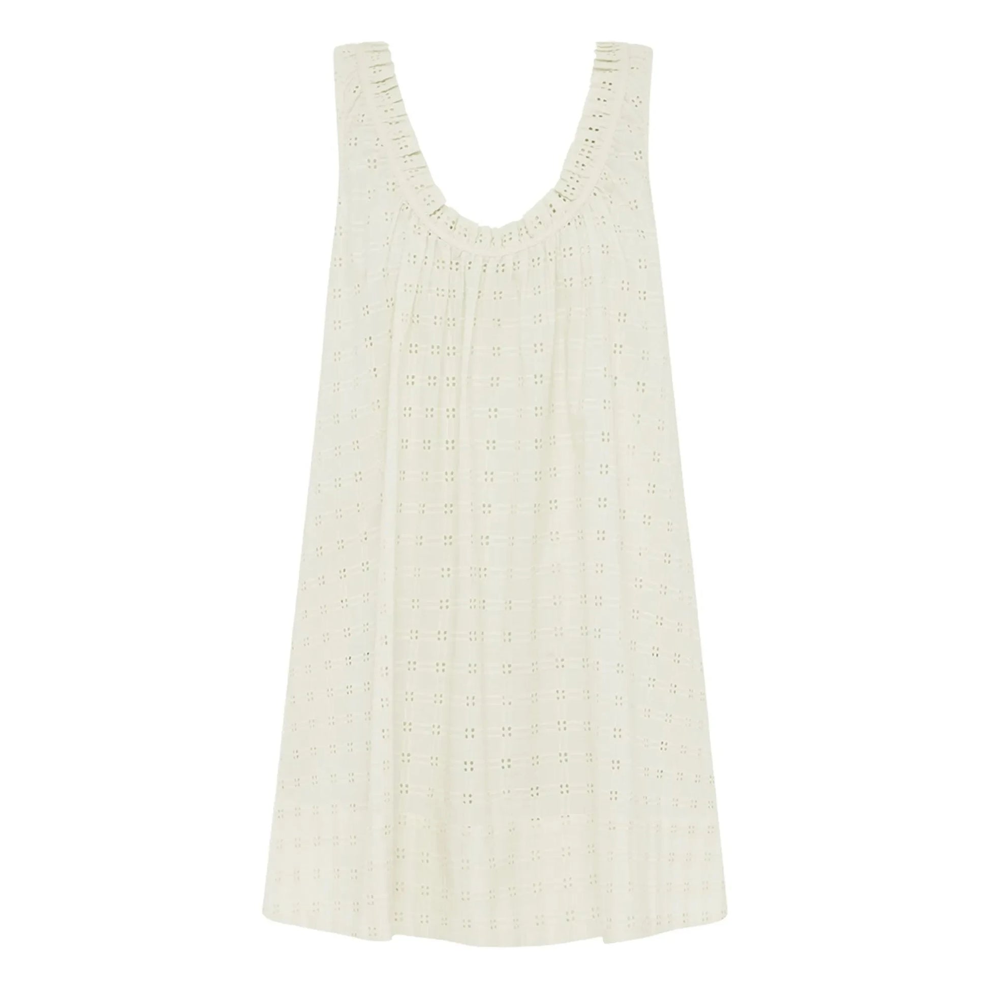 Peony - Embroidered Summer Dress | White