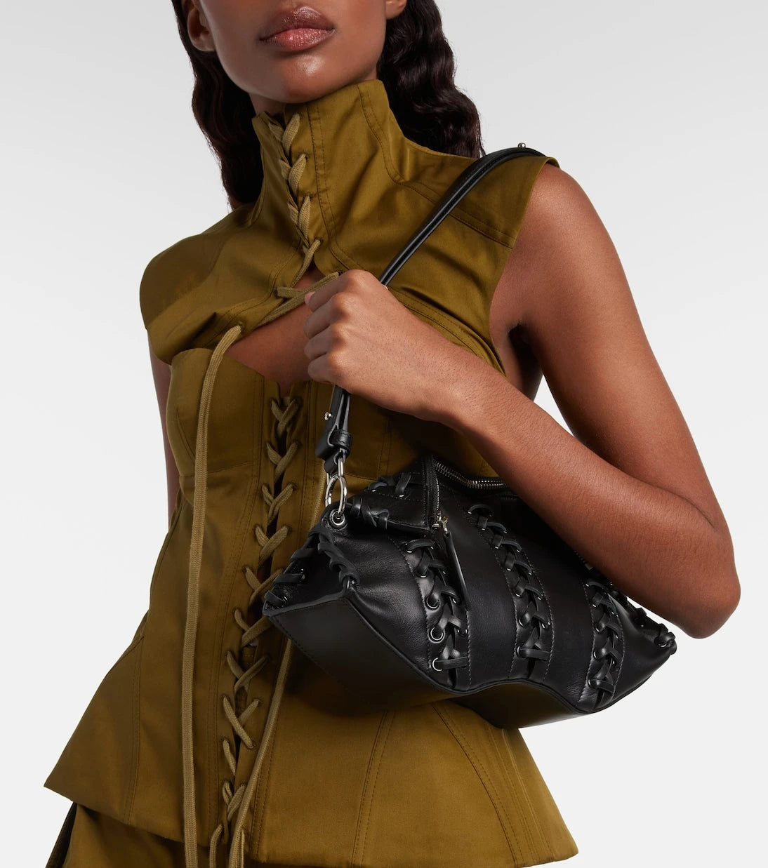McQueen - Manta Small leather shoulder bag