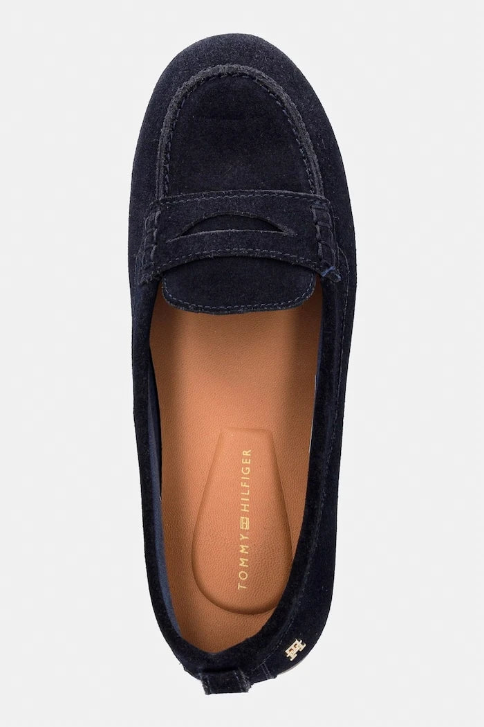 Tommy Hilfiger Kadın Süet Mokasen TH FLEX SUEDE LOAFER BALLERINA