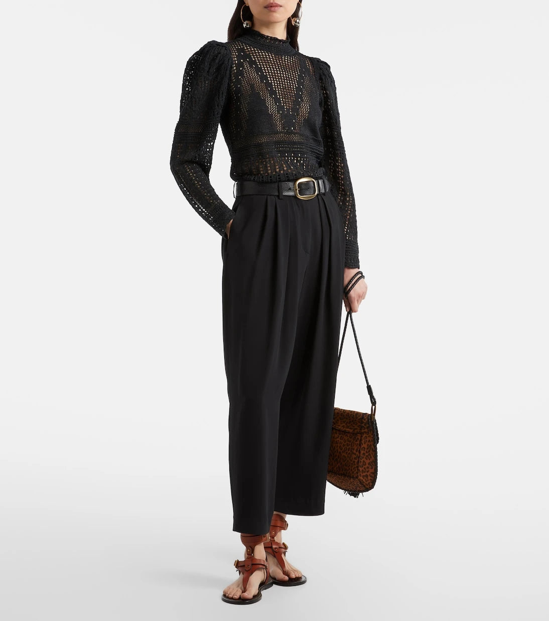 Isabel Marant - Janice high-rise crêpe wide-leg pants
