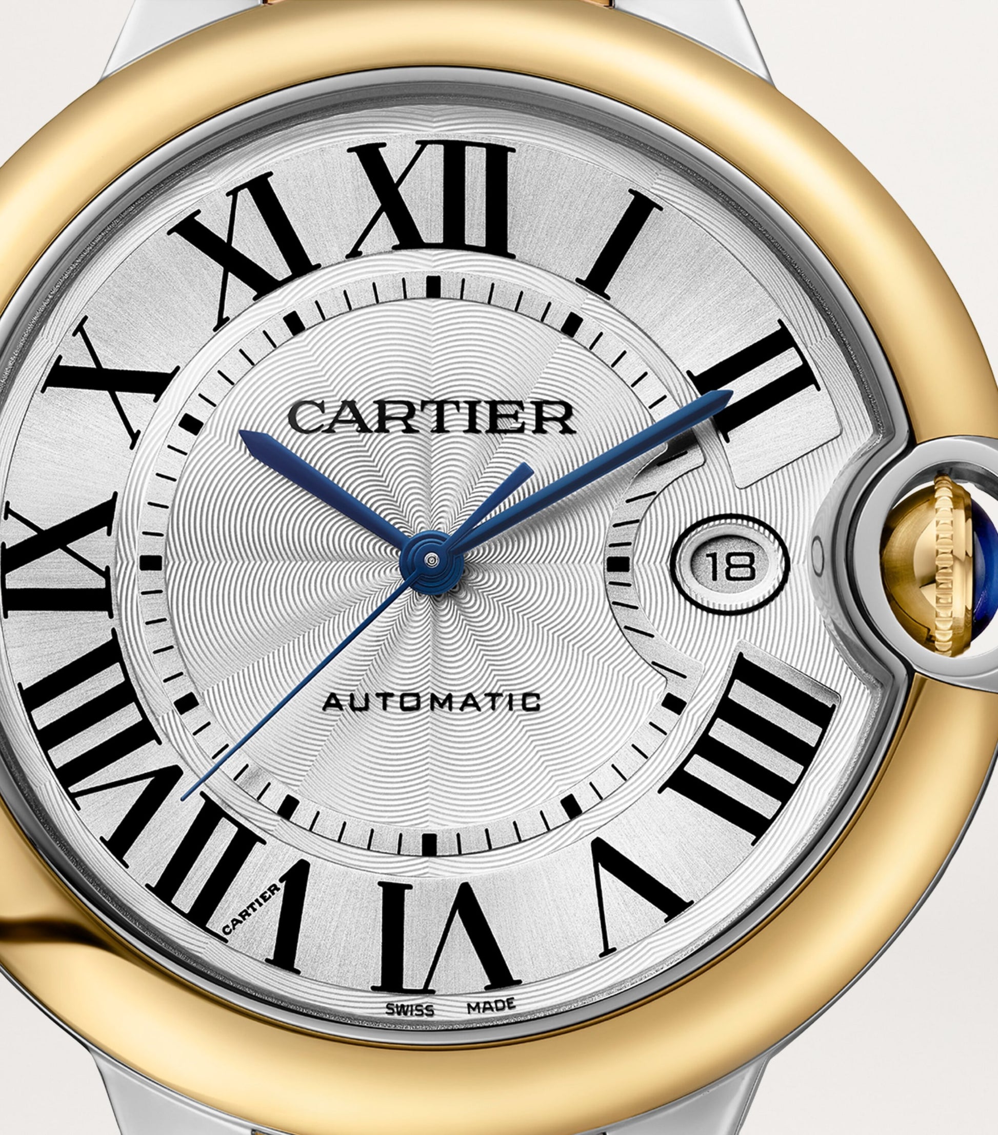 Cartier Yellow Gold and Stainless Steel Ballon Bleu de Cartier Watch 42mm