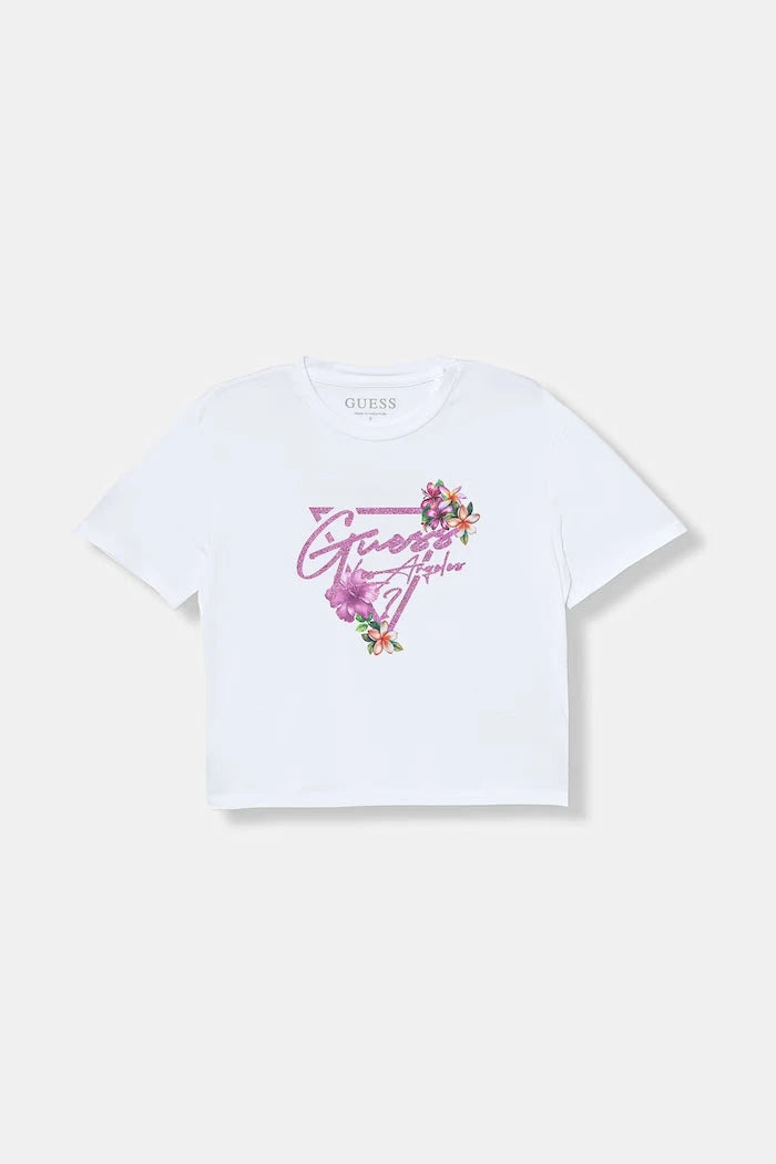 Guess Çocuklar için pamuklu elastanlı tişört