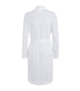 White Short Cotton Robe