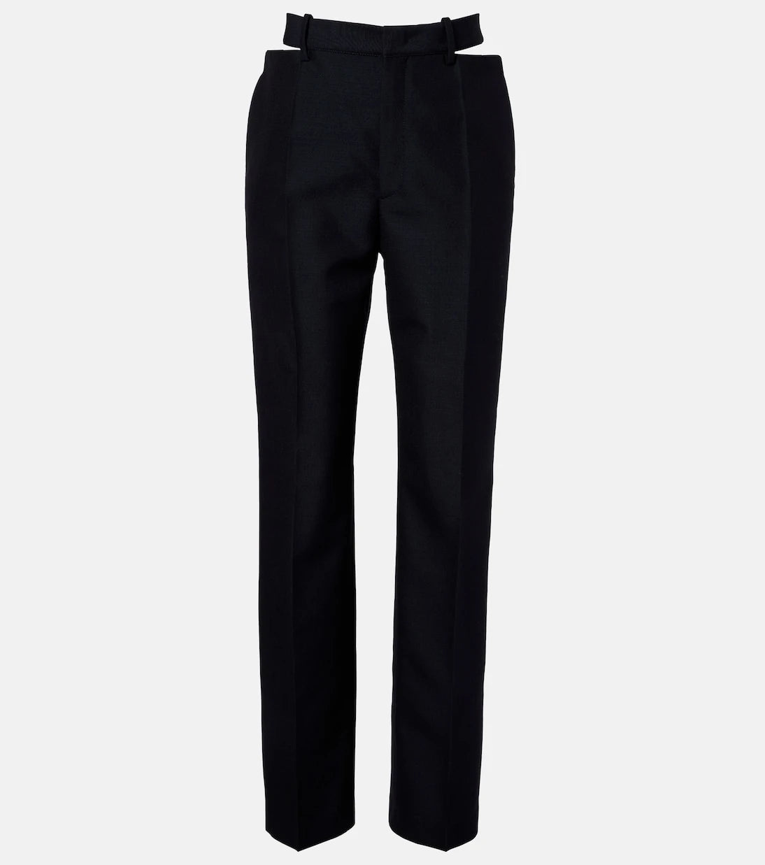 Jil Sander - Cutout wool and mohair straight pants